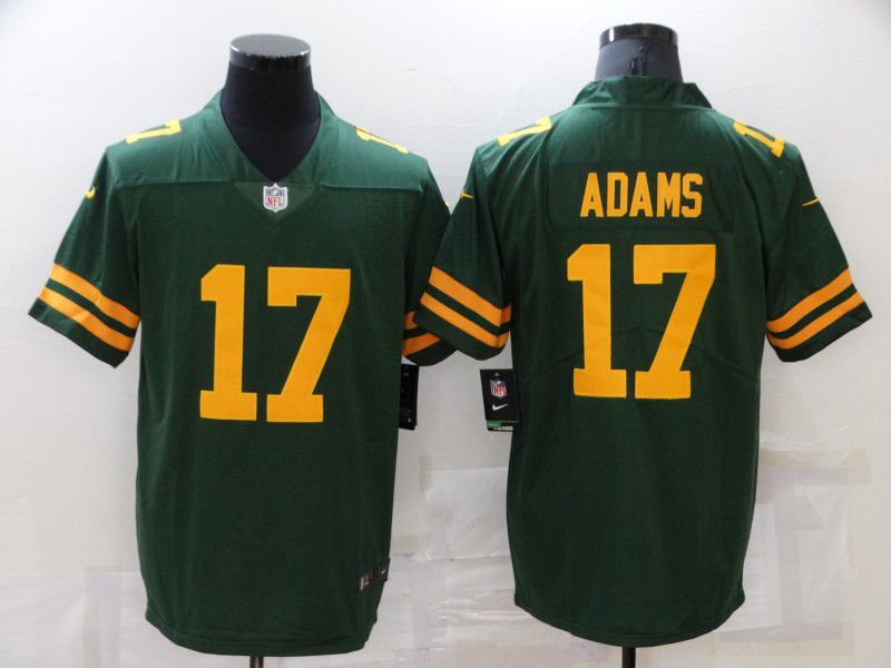 Men Green Bay Packers 17 Adams Green New Vapor Untouchable Limited Player 2021 Nike NFL Jersey